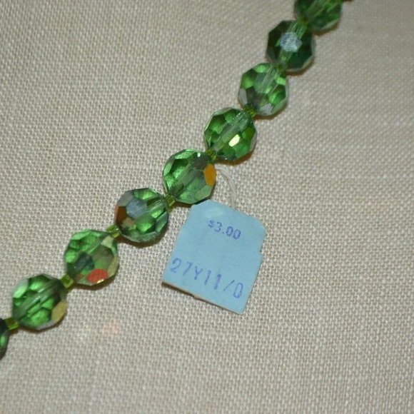 Corocraft Green Aurora Borealis Crystal Bead - Picture 5 of 5